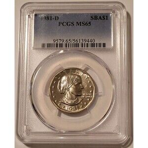 1981 D Susan B Anthony Dollar MS65 PCGS